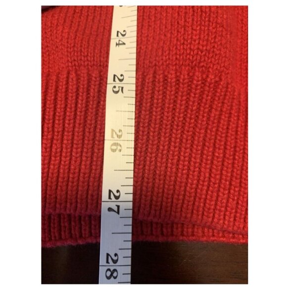 Chaps Cotton Red Mock Neck Polar Bear Fair Isle Knit Sweater Size XXL - Picture 5 of 8